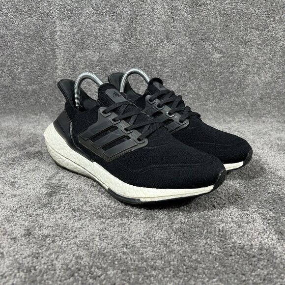 Adidas Ultraboost 21 FY0402 Women’s Size 7.5 Black Athletic Running Shoes Used - Picture 3 of 14